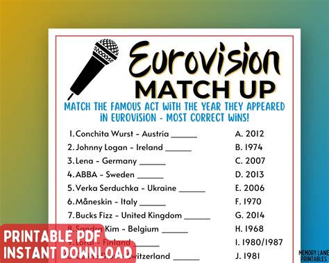 eurovision song contest games