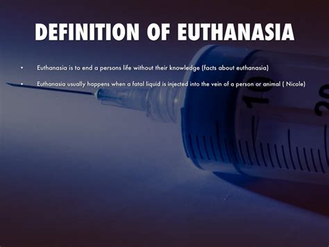 euthanasia is defined as