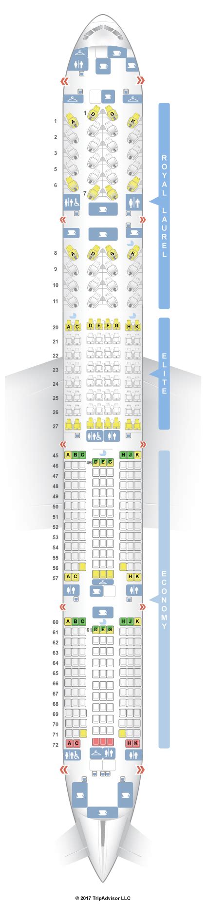 eva airlines boeing 777-300er seat map