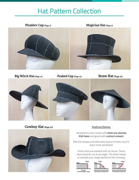Eva Foam Top Hat Pattern