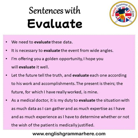 evaluate in a sentence examples