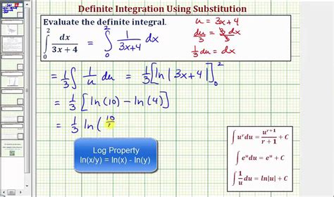 evaluate integral by substitution calculator