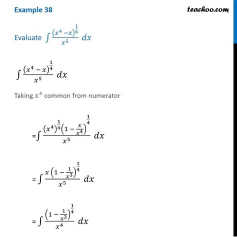 evaluate the integral examples