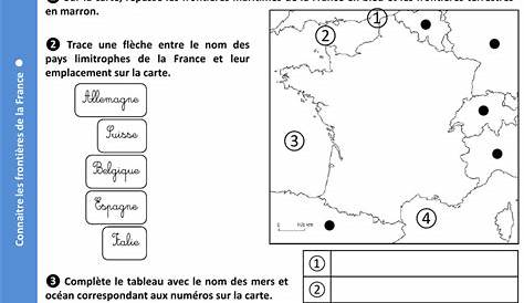 Géographie : Une Évaluation Sur La France (Frontières tout Carte De