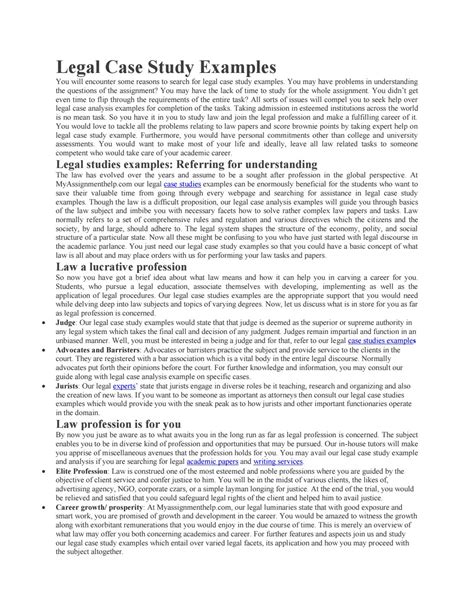 evaluation of the case example