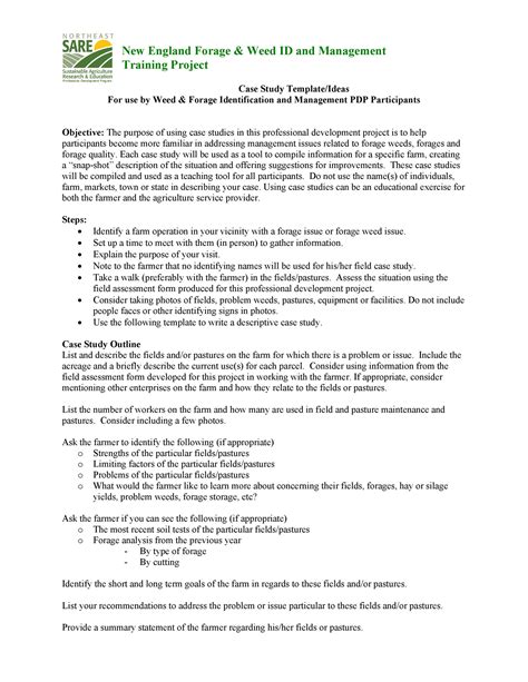 evaluation of the case study example