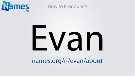 evan name pronunciation
