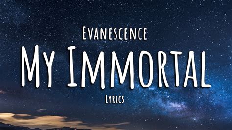 evanescence - my immortal letra