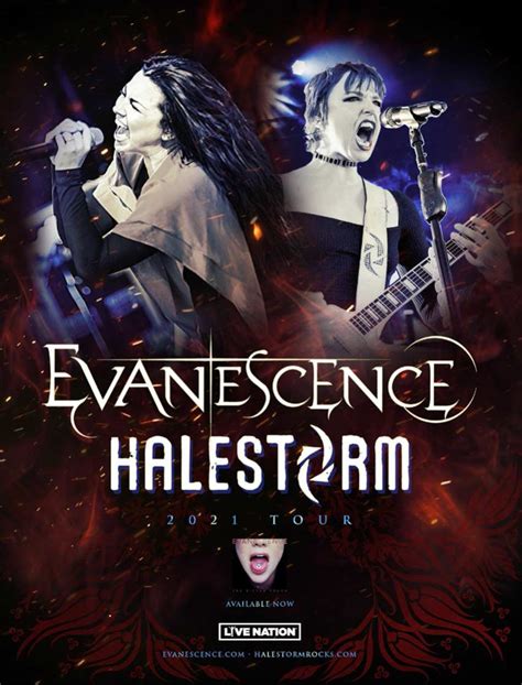 evanescence and halestorm tour 2021