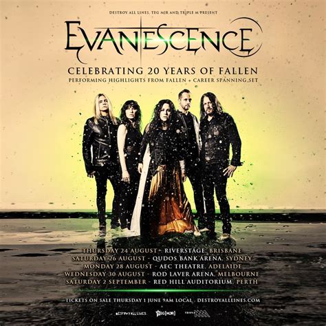 evanescence fallen tour tickets