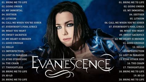 evanescence greatest hits full album
