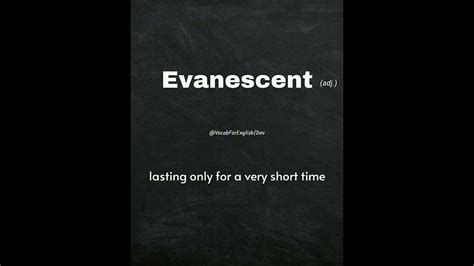 evanescence in a sentence