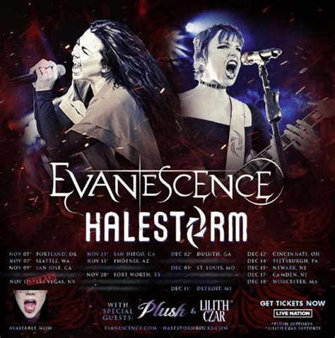 evanescence tour 2021 opening acts