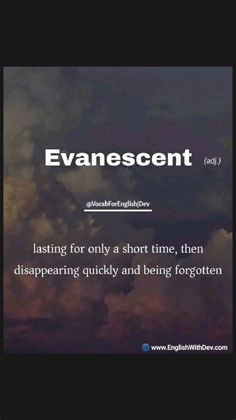 evanescent meaning in english