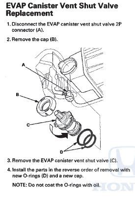 Evap Vent Valve Stuck Closed Code