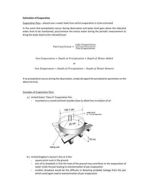Evaporation Pan Coefficient