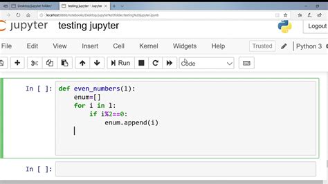 even number program in python