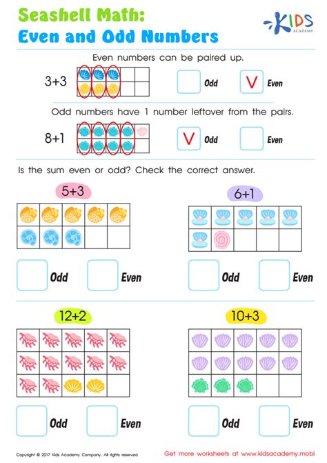 even odd numbers worksheet printable template