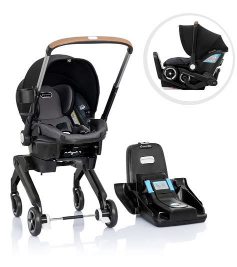 Evenflo Sibby Travel System with LiteMax 35 Infant Car Seat Highline Gray