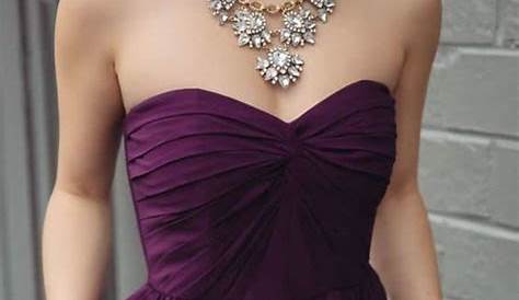 Evening Elegance: Deep Plum Attire With Pearl Nails For A Dazzling Effect