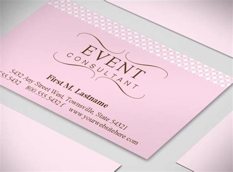 Image result for examples of an event planners business card Event