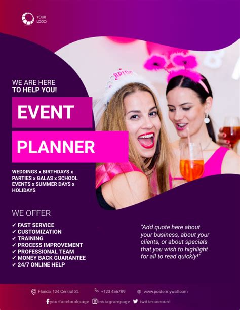 Image result for brochure for event planning Event planning flyer