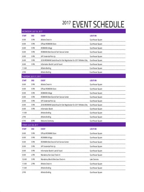 Event Program Schedule How to create an event Program Schedule