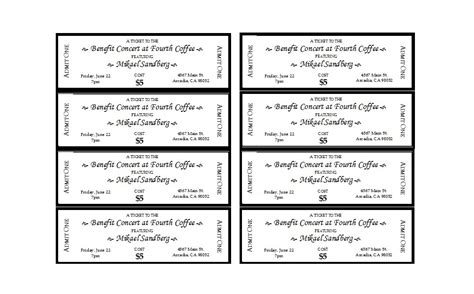 Free event Ticket Template Of 81 Ticket Templates Free Download