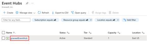 Event Hubs Documentation