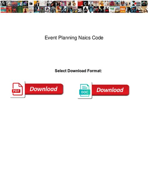Event Planners Naics Code