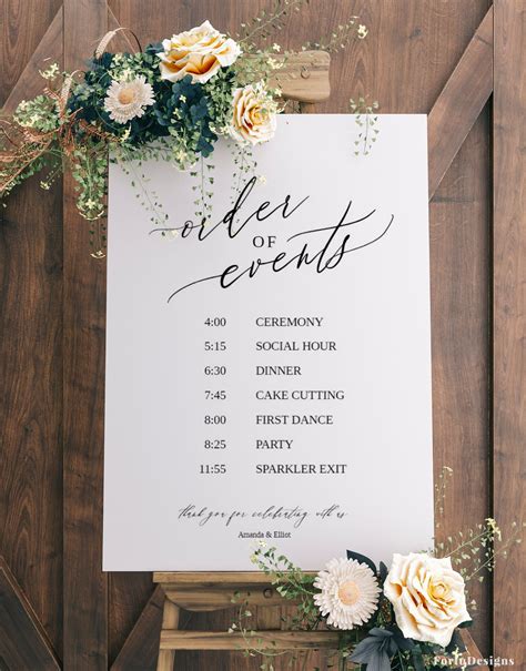 Event Signs Order