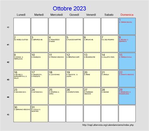 eventi 29 ottobre 2023