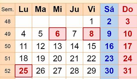 Calendario diciembre 2023 – calendarios.su