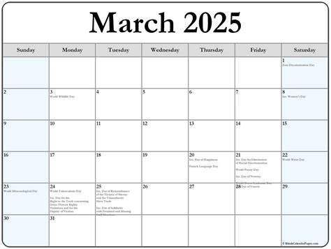 events in march 2025
