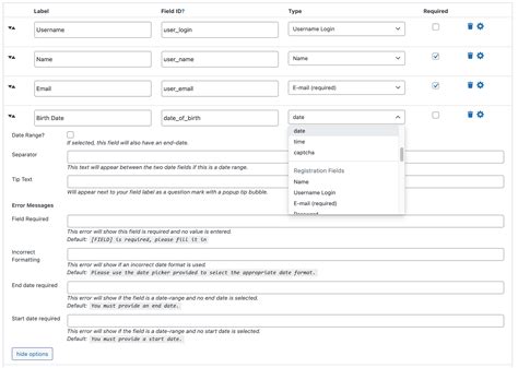 events manager pro booking form template