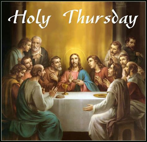 events of holy thursday