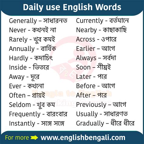 ever meaning in bengali with example