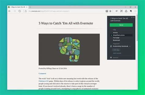 evernote clipper windows 10