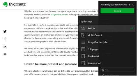 evernote web clipper windows 10