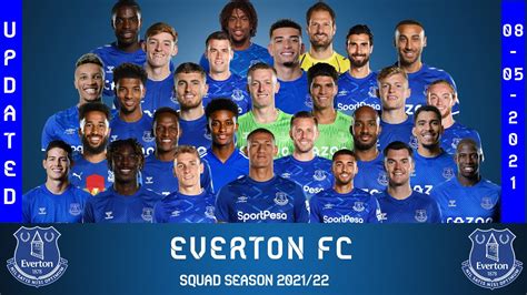 everton fc squad 2022