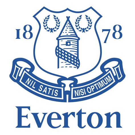 everton logo white png