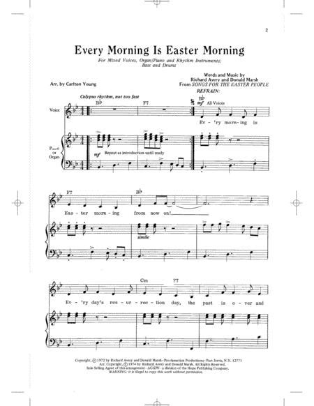 every morning is easter morning from now on