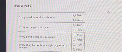 Every Rectangle Is A Quadrilateral True Or False