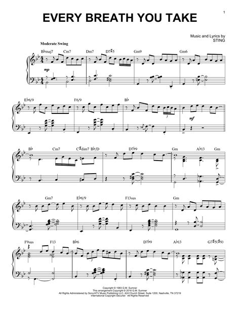 Every Breath You Take by The Police Sheet Music for Ocarina at Sheet Music Direct