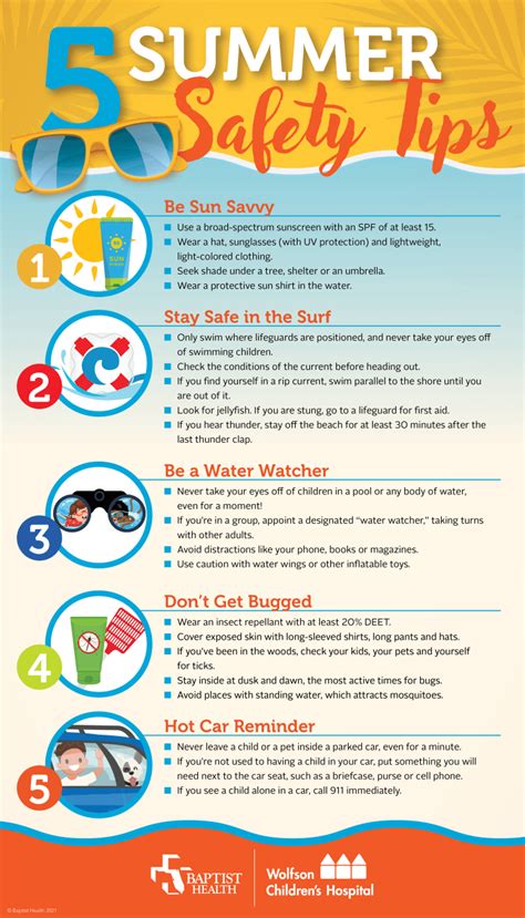 everyday safety tips for summer