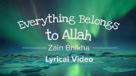 everything belongs to allah lyrics