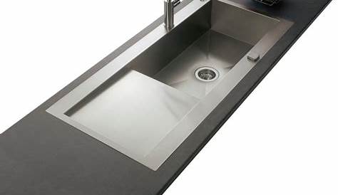 AQUATOP (EVIERS) Evier Roma 1 tres grand bac inox lisse
