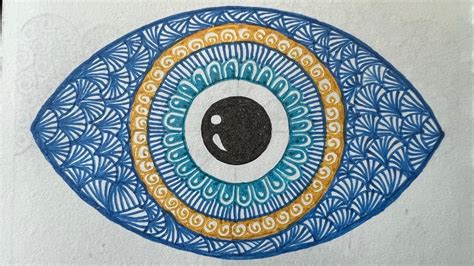Evil Eye Drawing Easy