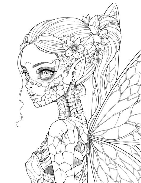 Evil Fairy Coloring Page