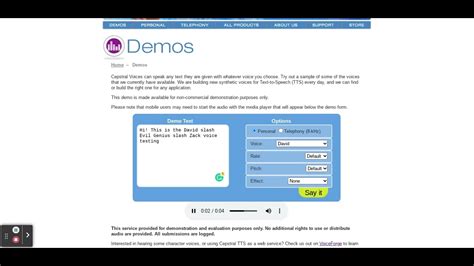 evil genius voice tts demo